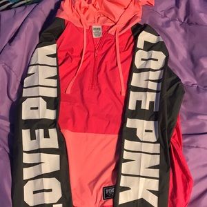 Pink Victoria secret Anorak sweater !